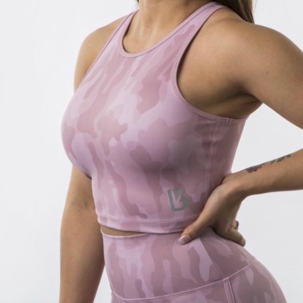 BuffBunny Collection Aurora Crop Top Pink Camo